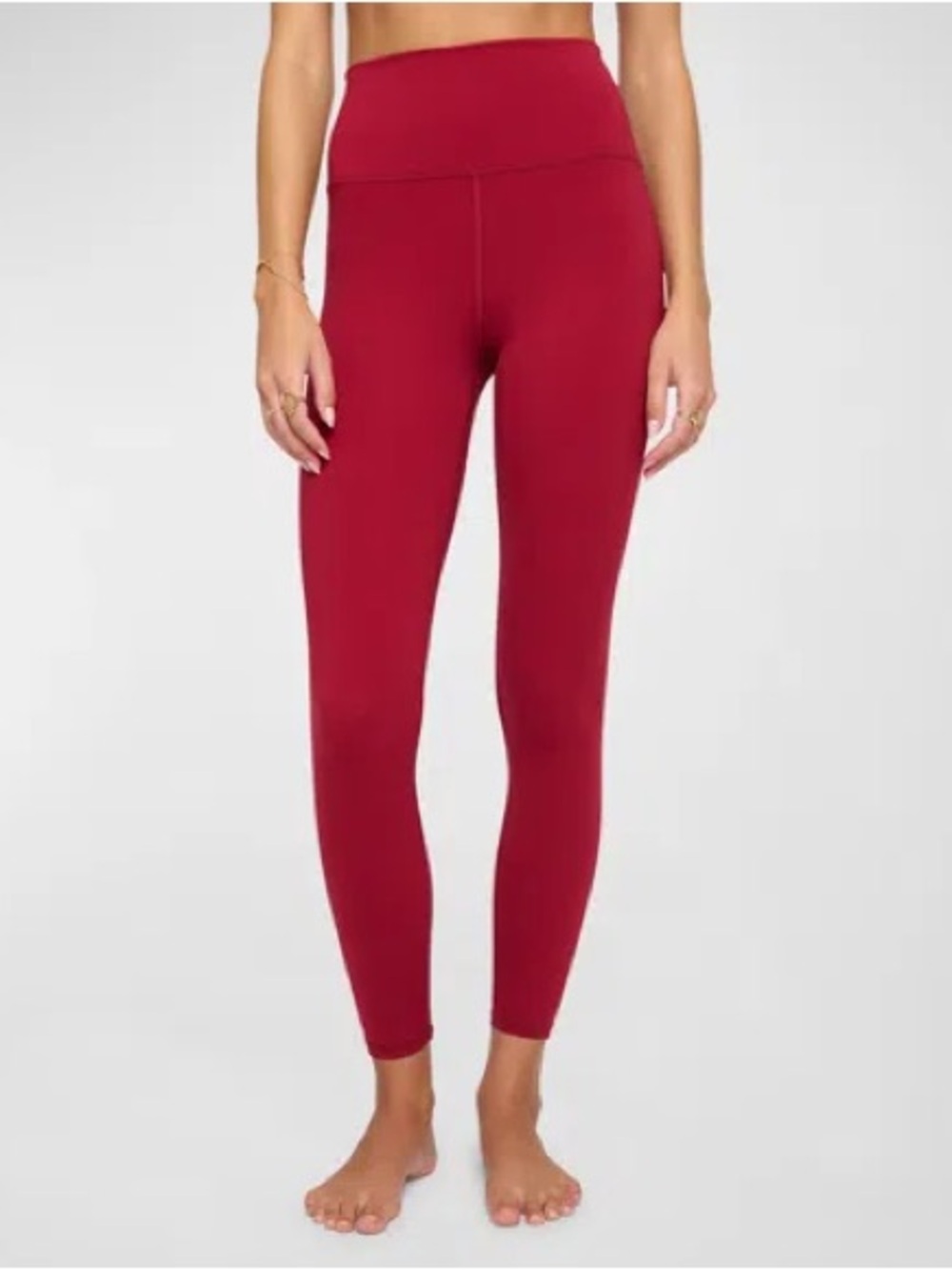 Spiritual Gangster High-Waist Burgundy Leggings